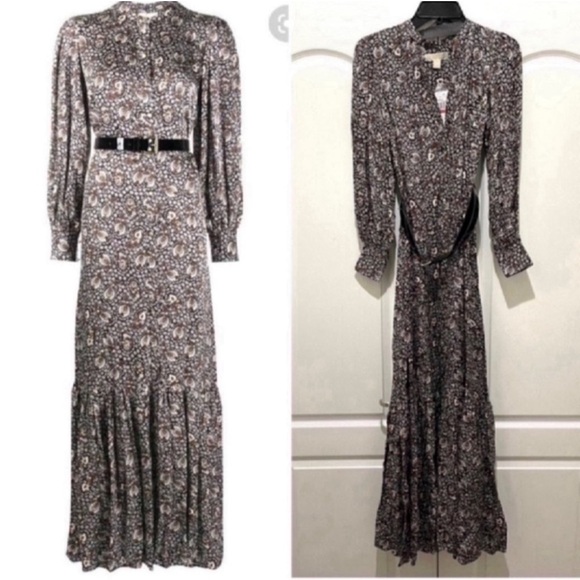 MICHAEL Michael Kors Patterned Maxi Dress S - Picture 1 of 10